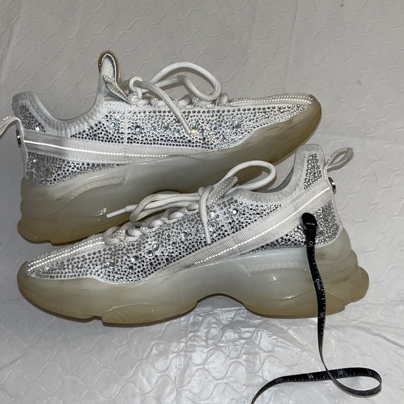 Steve Madden Maxima Rhinestone embellished sneaker 7.5 - Picture 6 of 13